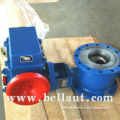 Flange ball valve with actuator